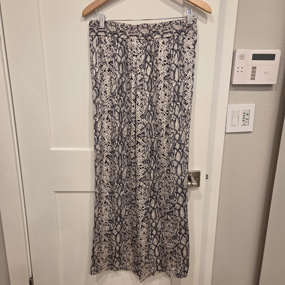 Good American Purely Python Print Satin Wide Leg … - image 4